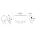 thumbnail image 4 of WAC Lighting Manhattan 15" 1-Light LED 21500K Aluminum Wall Sconce in Black, 4 of 4