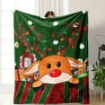 Throw Blanket Christmas Deer Thickened Blanket Office Nap Blanket