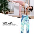 thumbnail image 4 of Ropa Deportiva Mujer, Pantalón Corto Con Estampado Tie-Dye, Alta Elasticidad, Secado Rápido, Efecto Moldeador De Glúteos, Para Deportes Y Actividades Diarias, Azul Oscuro, 4 of 7