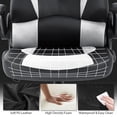 thumbnail image 5 of CL.HPAHKL PC Gaming Chair, Office Chair High Back PU Leather Ergonomic Computer Chair with Lumbar Support, Height Adjustable Video Game Chair for Adults, White, 5 of 7