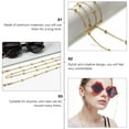 thumbnail image 3 of KONTONTY 4Pcs Eyeglass Chains for Women Stylish Assorted Color Copper Acrylic Anti-lost Daily Use, 3 of 8