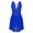 Royal Blue, variant on Kids Girls Lyrical Modern Dance Dress Asymmetrical Hem Rhinestone Figure Skating Performance Dress Red 8
