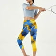 thumbnail image 6 of Tnhcen Women's Yoga Pants Active Wear Stretchy Workout Leggings High Waisted 7/8 Length Spandex Print Plus Size Workout Clothes for Women S-3XL, 6 of 8