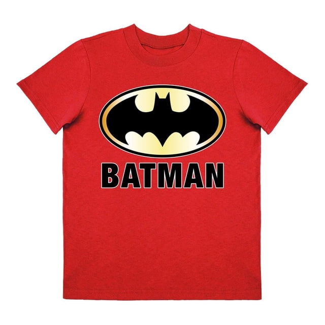 Playera Para Niño Warner Bros Batman Cuello Redondo Manga Corta Talla 10 Rojo