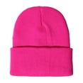 thumbnail image 1 of Minnieouse Gorros Beanie Gorros de punto Unisex Skullcap manga hilo multifuncional a prueba de viento accesorios para el cabello para deportes al aire libre Sombreros rosa fluorescente roja Minnieouse AP010147-25, 1 of 5