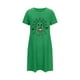 thumbnail image 5 of Camisón corto de talla grande para mujer, camisón de manga corta con estampado de pecho a la moda, camisón para mujer, 5 of 5