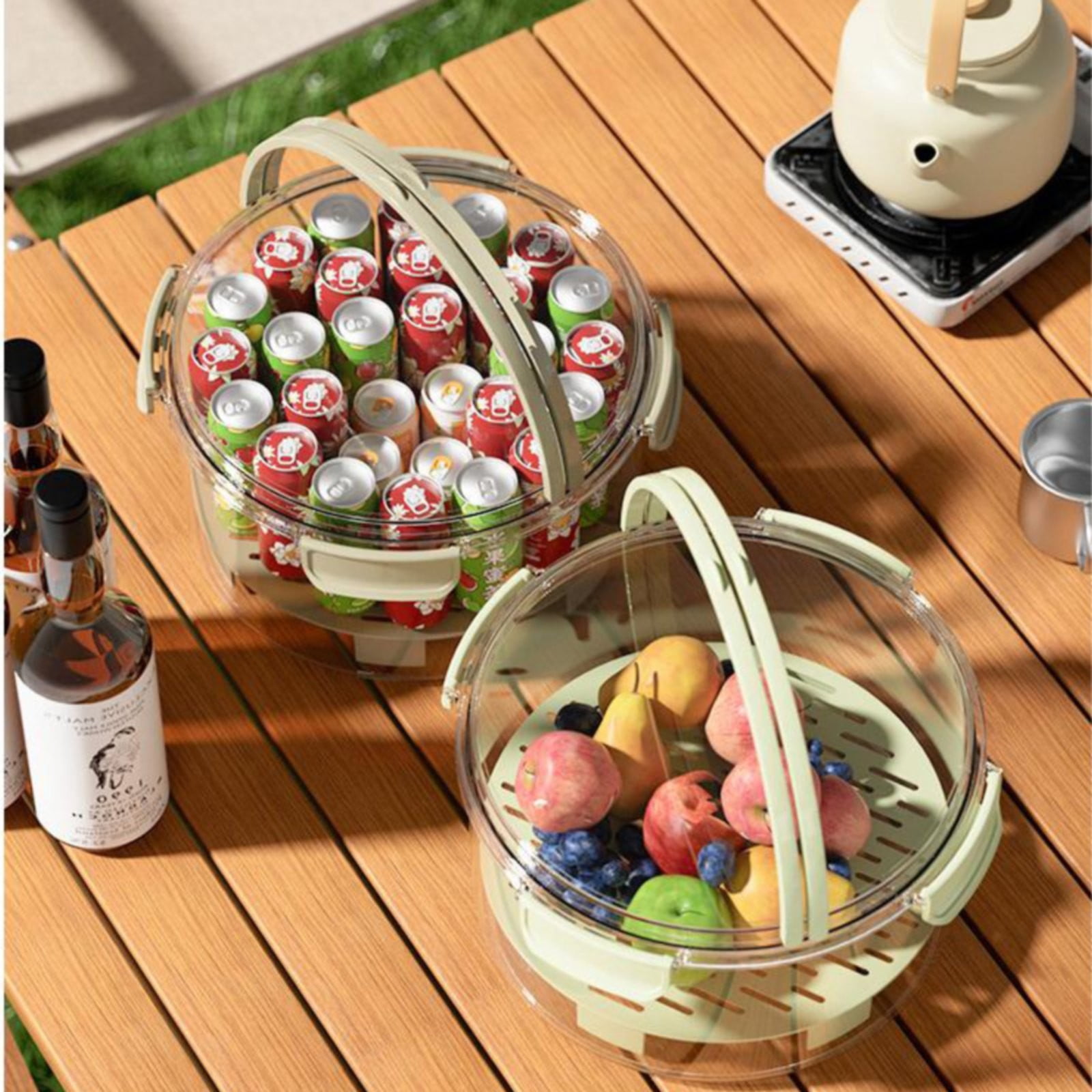 AUDeals Airtight Food Storage Containers with Snap Lock Lids, Plastic Leak Proof Containers for Kitchen Pantry Organization, Dry and Wet Food Storage