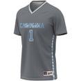 thumbnail image 2 of Youth GameDay Greats #1 Gray North Carolina Tar Heels Women's Soccer Lightweight Fashion Jersey, 2 of 4