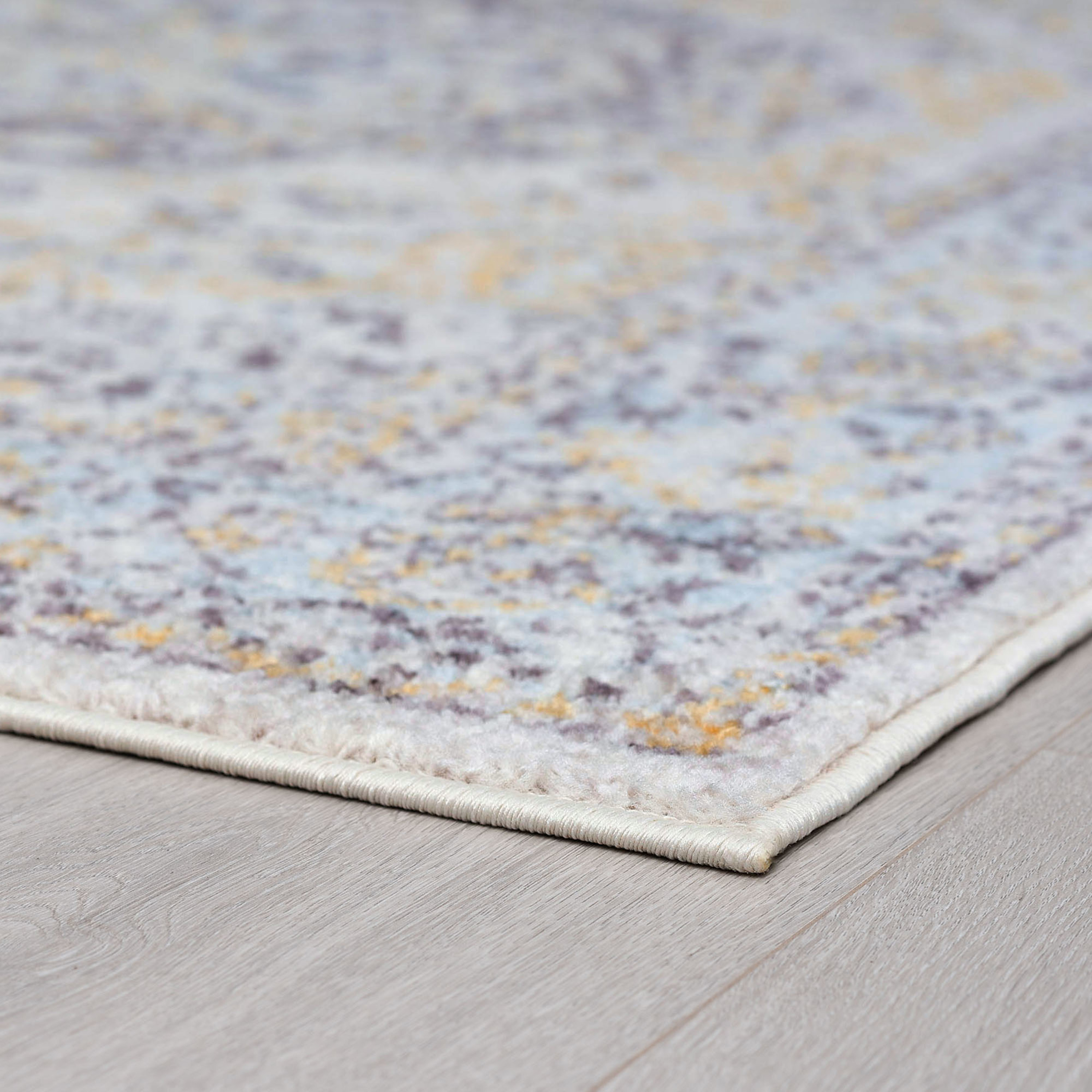 Traditional 5x7 Area Rug (5'3'' x 7'3'') Medallion Brown, Aqua Living Room Easy to Clean