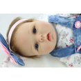 thumbnail image 2 of Muñeca Reborn Bebe de silicona suave realista de 55 cm con ropa, 2 of 6