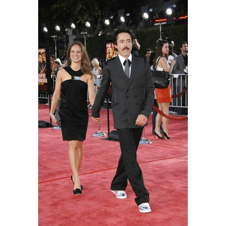 Susan Downey Robert Downey Jr At Arrivals For Tropic Thunder Premiere MannS Village Theatre In Westwood Los Angeles Ca August 11 2008 Photo By Michael GermanaEverett Collection