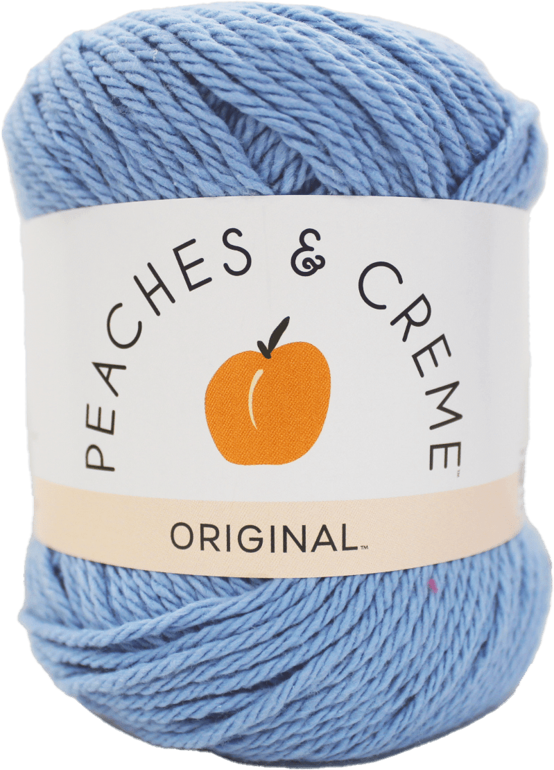 (2 pack) Peaches & Crème Cotton, Light Blue, 2.5 oz