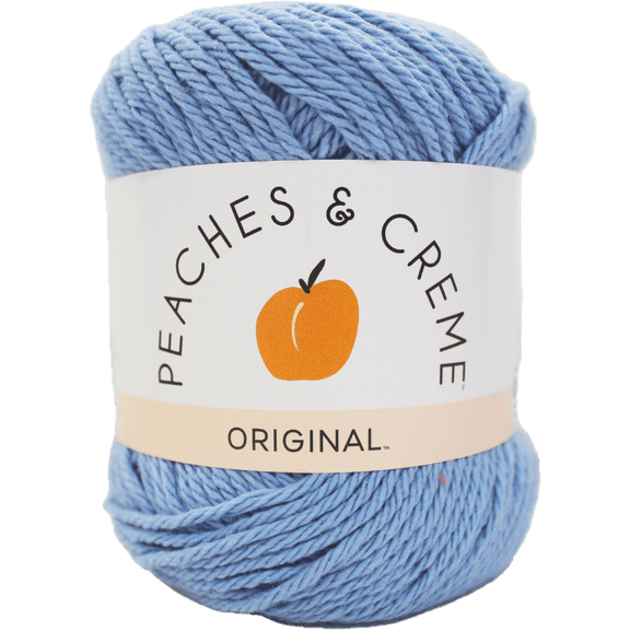 Peaches & Crème Cotton, Light Blue, 2.5 oz