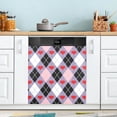 thumbnail image 5 of Creative Lattice Love Heart Dishwasher Magnet Cover Front Door Decorative Refrigerator Covers Magnetic Sheet Sticker Wash Machine Fridge Panel Decal for Kitchen Appliance 23x26 in, 5 of 6