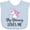 Blue, variant on Inktastic Grammy Loves Me Unicorn Girls Girls Baby Bib