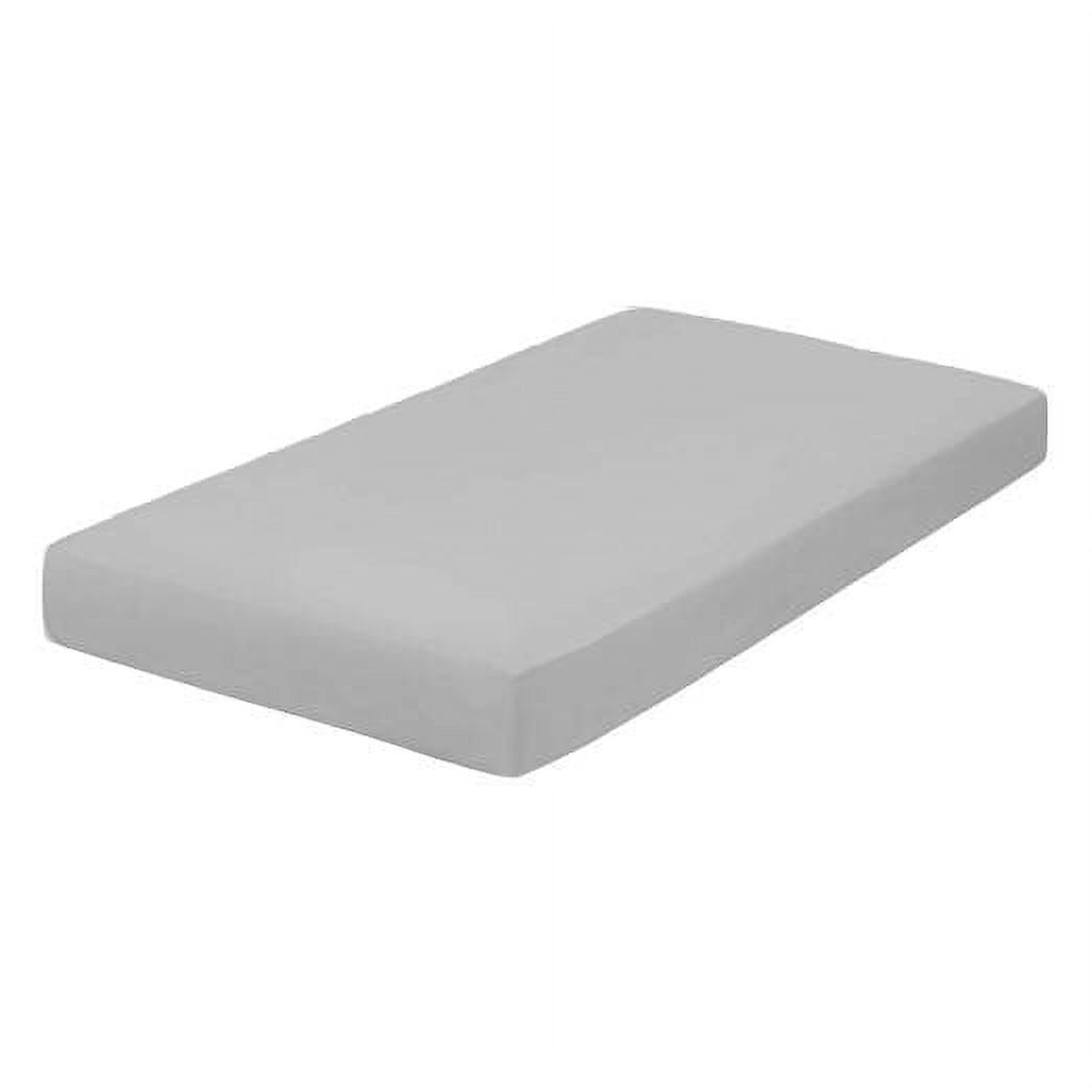 1 PC Cotton Fitted Sheets for Standard Crib Mattress & Toddler Bed Mattress Crib Fitted Sheet (Light Grey, 28x52x8 Inch Drop)