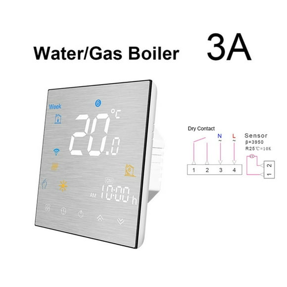 WiFi Smart Thermostat Temperature Controller For Water/Electric Floor Heating/Gas Boiler APP Remote Wireless ,Easy to Install