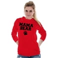thumbnail image 3 of Mama Bear Paw Print Cute Mothers Day Women's Long Sleeve T Shirt Brisco Brands X, 3 of 6