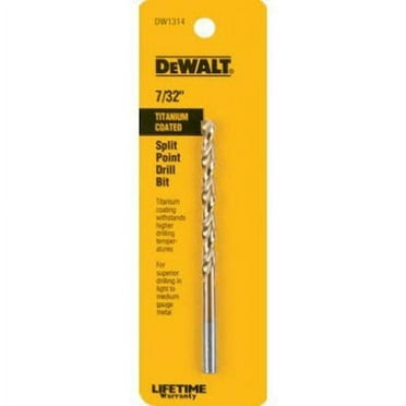 Drl Jl 7/32In 3-3/4In 2-1/2In Dewalt Titanium Bit - Carded DW1314 028874017511
