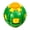 Green, variant on Push to Spin Fidget Stress Ball, 2 in 1 Press & Auto Rotate Decompression Ball, Pocket Portable Fidget Spinner for Office Anxiety Relief, Sensory Calming