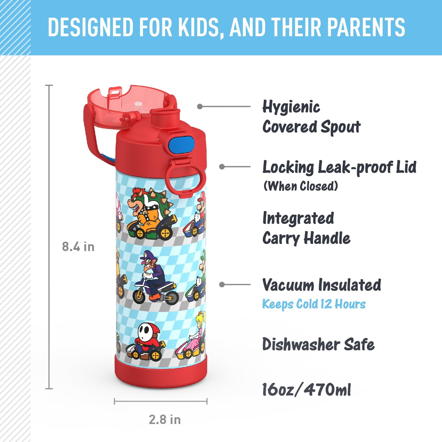THERMOS FUNTAINER - 2 Botellas De Hidratación De Plástico Con