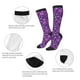 thumbnail image 3 of Fotbe Purple Snowflakes Calcetas Divertidas Estampadas para Hombre y Mujer, Calcetas de Algodón hasta la Rodilla para Caminar, Correr, Enfermería y Embarazo, 3 of 6
