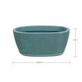 thumbnail image 3 of Ecobo 9.1 inches wide Eco-Friendly Oval Planter Box, Garoa Indoor/Outdoor use, Durable & Versatile, Designed by Brazilian Artisans, Contemporary All-Weather Design – Green, 3 of 4