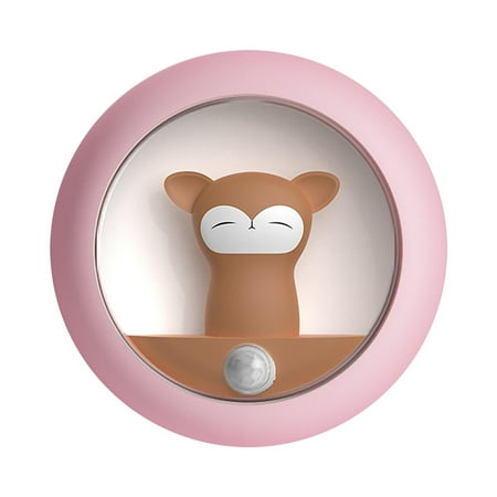 

Jmntiy Intelligent Light Control LED Night Light Bedroom Human Body Sensor Light Creative Night Light USB Bedside Lamp Gift