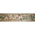 thumbnail image 3 of Prepasted Wallpaper Border - Floral Gold, Silver, Pink, Green Flowers on Vine Wall Border Retro Design, 15 ft x 5.5 in (4.57m x 13.97cm), 3 of 5