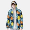 thumbnail image 4 of Balery Sunflowers Men's Women's UPF 50+ Sun Protection Lightweight Hoodie Performance Long Sleeve Shirt for Fishing Running-Medium, 4 of 9