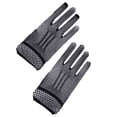 thumbnail image 2 of Qarigey Guantes de rejilla de malla antideslizantes, textura de alta gama y guantes de costura fina, boda de rejilla de malla guantes y mitones negro, 2 of 6