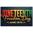 thumbnail image 1 of Star Decorations Juneteenth Banner Colorful Design Freedom Day Festive Theme for Outdoor Celebration Public Event Holiday Gathering, 1 of 4