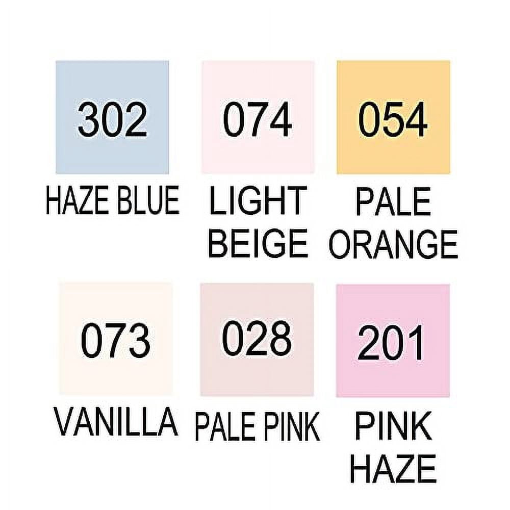 Kuretake Brush Pen Aqueous Clean Color Real Brush Portrait Color I 6 Colors RB-6000AT / 6VD