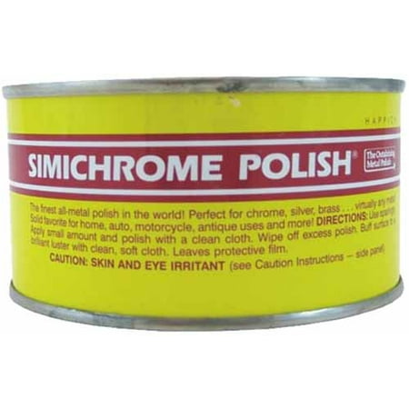 Simichrome Metal Polish Can 250g Removes Tarnish on Brass & Copper & Chrome  & Works On Cars Motorcycles & (Best Way To Remove Tarnish From Brass)