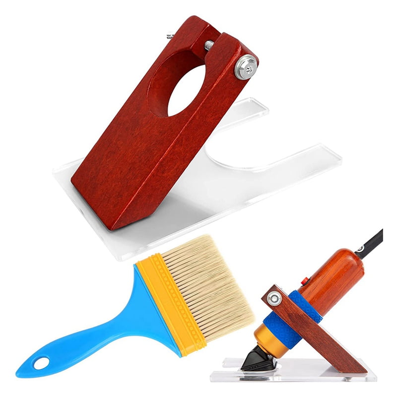 Shearing Guide for Carpet Trimmer with Brush Rug Holder Base to Keep