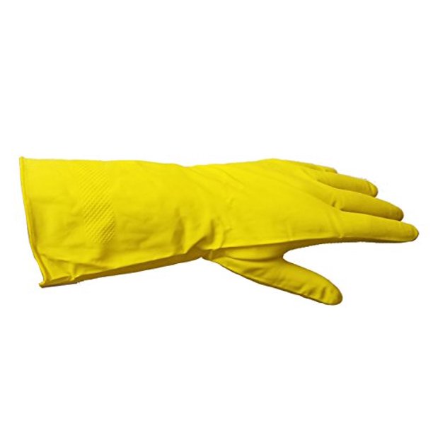 Green Direct Latex Rubber Gloves / Dishwashing Gloves Kitchen Cooking
