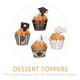 thumbnail image 2 of 48PCS Graduación Celebración Decoraciones Pasteles Papel Pastel Toppers Cake Rims, 2 of 6