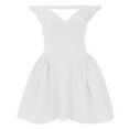 thumbnail image 2 of Summer Dresses for Women Sleeveless Off Shoulder V Neck Backless A Line Flowy Mini Dress Homecoming Dress, 2 of 3