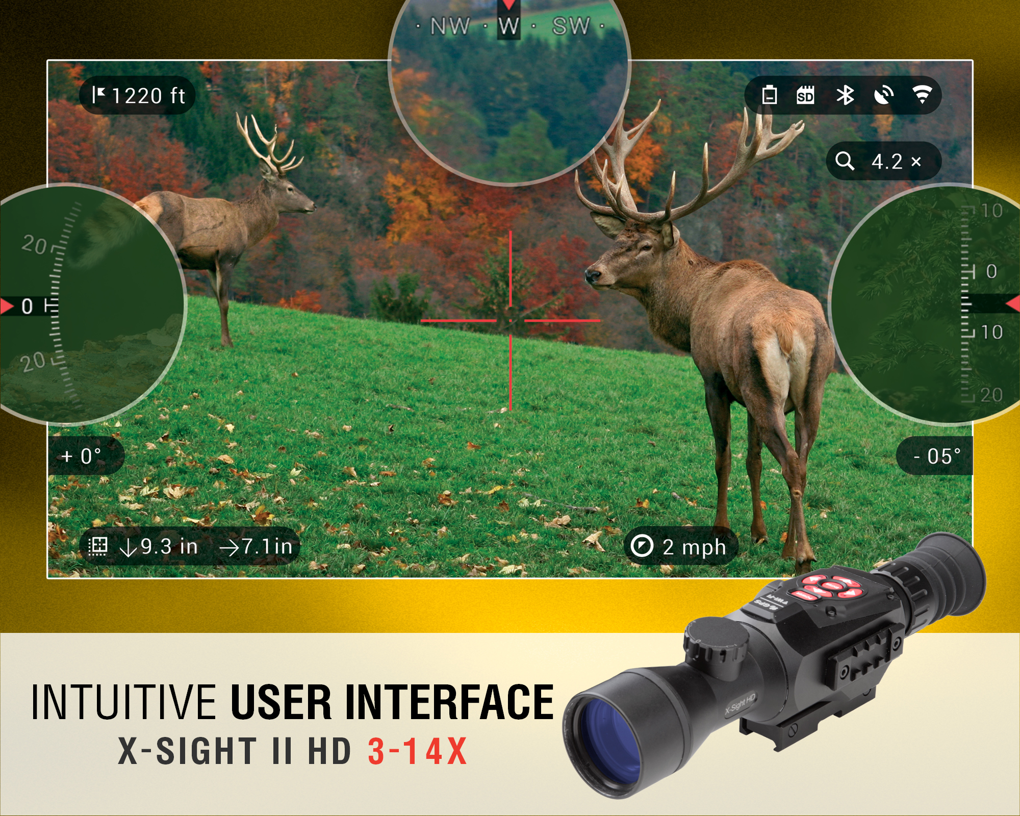 Restored Premium ATN X-Sight II Smart HD Optics 5-20x (Refurbished)