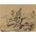 thumbnail image 2 of Antoine-Jean Gros 18x15 Black Ornate Wood Framed Double Matted Museum Art Print Titled - Napoleon on Horseback, 2 of 5