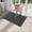 Gray, variant on Door Mat, 24x15.75in Non-Slip Machine Washable Microfiber Entry Rug, Shoe Scraper Dog Door Mat, Super Absorbent Floor Mat, For Muddy Wet Shoes And Paw, High Traffic Area Mat