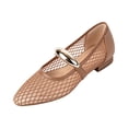thumbnail image 3 of YOUYEDIAN Flat Shoes for Women Dress Non Slip Slip on Mary Jane Shoes Spring Fall Work Walking Shoes Trendy Closed Toe Orthopedic Shoes (Camel), 3 of 5