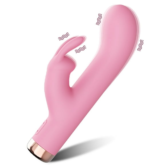 XBONP G Spot Vibrator, Rabbit Vibrator with 10 Vibration Modes, Personal Massager Adult Sex Toys for Women, Pink
