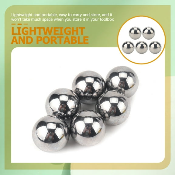 GOOHOCHY  5 Pcs Precision Ball Bearings Metal Balls Bike Loose Steel Silver