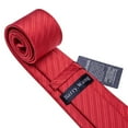 thumbnail image 5 of Red Silk Tie Set for Men: Burgundy, Maroon,  More, 5 of 11