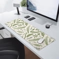 thumbnail image 5 of White Green Plant Flowers Mouse Pad XL Tropical Fern Botanical Leaves Extended Desk Mat 80X30cm Non-Slip Rubber Base Stitched Edge Large Mousepad for Desk Gaming Laptop Desktop,31.5×11.8 Inch, 5 of 6