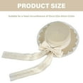 thumbnail image 4 of COMEET Soft Girl Straws Hat, Soft Girl Straw Hat Lolitas Bowknot Sun Hat Beach Vacation Hat Travel Essential Hat for Travel and Outdoor Activity, 4 of 8