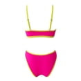 thumbnail image 6 of MLQIDK Women's Two Piece Swimwear Set High Waisted Bikini Top with Adjustable Straps and Bottom No Pad Swimsuit for Beach 2026 Hot Pink L, 6 of 6