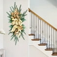 thumbnail image 6 of Christmas Artificial Swags, 23.6" Xmas Cordless Stairway Swag Teardrop Trim Wreath Door Stair Garland Christmas Swags for Indoor Outdoor Home Decor, 6 of 8