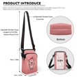thumbnail image 6 of HELLHERO Christmas Pig Pattern Crossbody Bags for Adults with Zipper Crossbody Sling Bags Polyester with Zipper Closed, 6 of 7